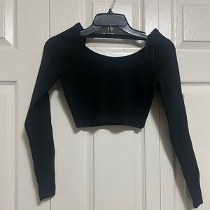 Zara cropped sweater with back strap